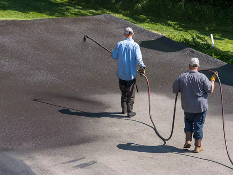 Sealcoating for commercial pavement